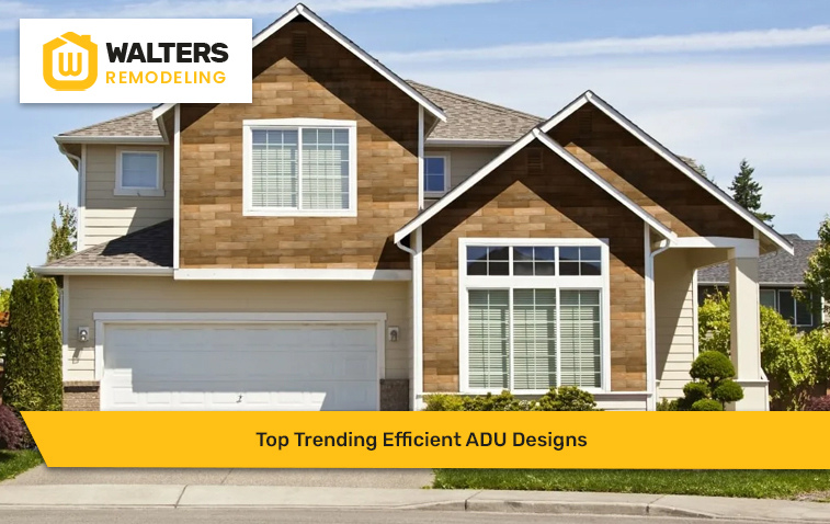 Modern exterior house design featuring clean lines and stylish architecture for ADU living.