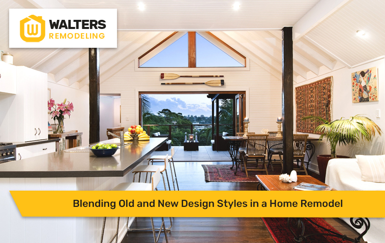 Home blending old and new design styles